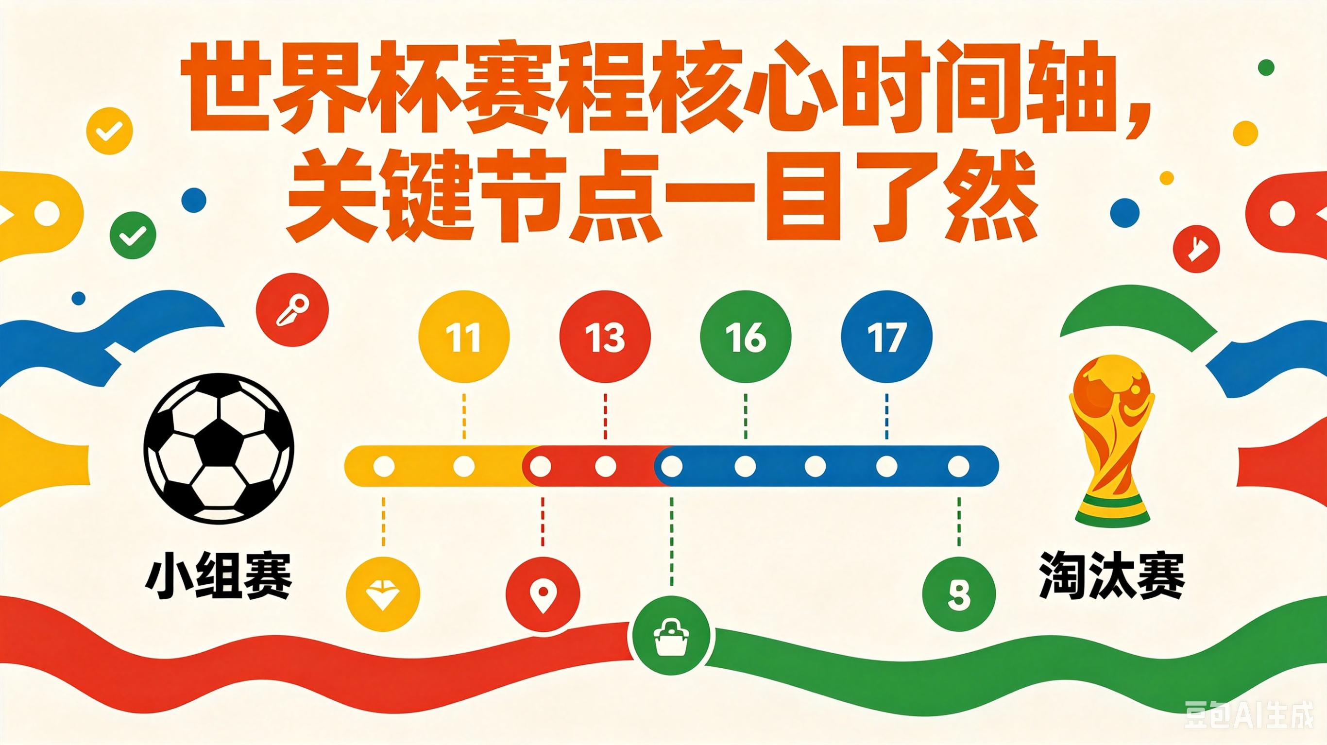 2026年世界杯现场直播攻略，48队赛程一图看