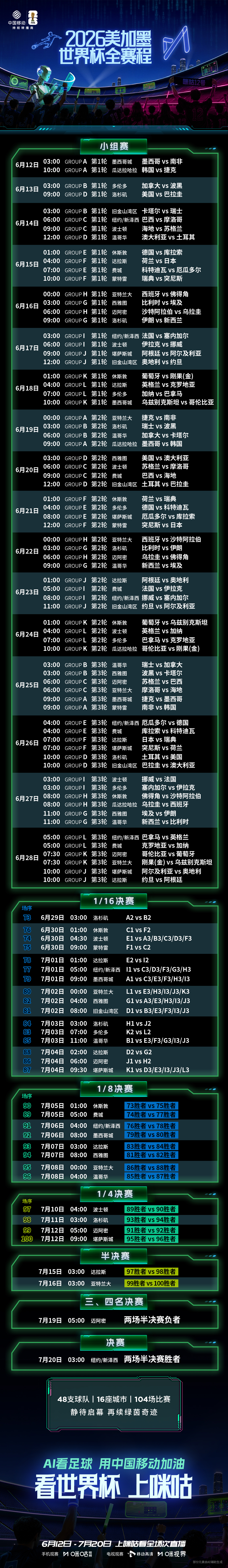 2026世界杯直播在哪看？咪咕全平台免费观赛指南